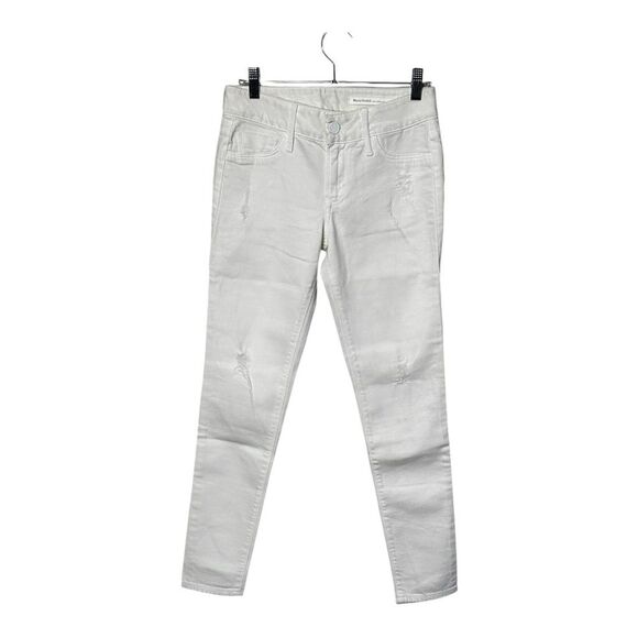 NWOT Black Orchid Mid Rise Ankle Zipper Skinny Jeans White Women's Sz 27 - Picture 2 of 10